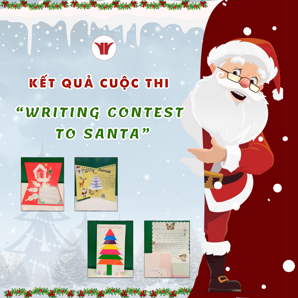 Kết quả cuộc thi WRITING CONTEST TO SANTA